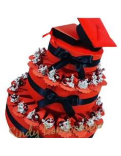 BOMBONIERE LAUREA LUMACA TARTARUGA COCCINELLA rosse SPEDIZIONE INCLUSA