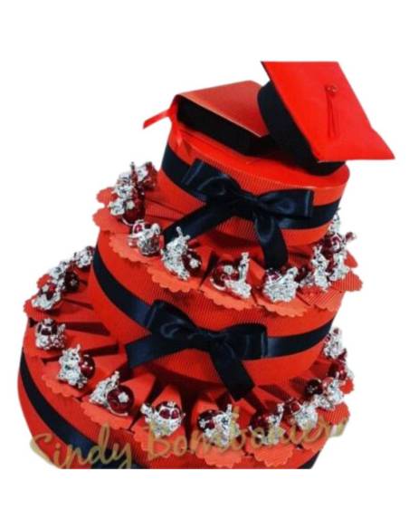 BOMBONIERE LAUREA LUMACA TARTARUGA COCCINELLA rosse SPEDIZIONE INCLUSA