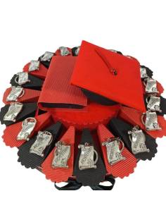 TORTA BOMBONIERA per laurea porta confetti pergamena portachiavi Architettura spedizione inclusa