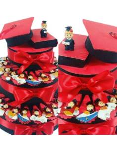 BOMBONIERA PER FESTA LAUREA torta magnete bimbo laureato SPEDIZIONE INCLUSA