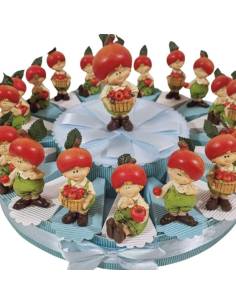 Torta bomboniere compleanno bimbo folletti dell'albero