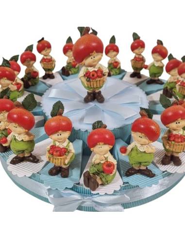 Torta bomboniere compleanno bimbo folletti dell'albero