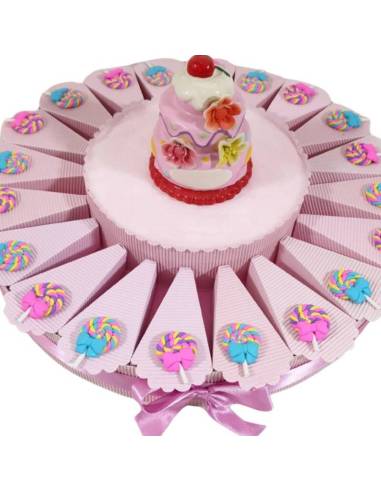 Torta bomboniera compleanno lecca lecca spedizione inclusa