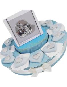 Torta bomboniera Sacra Famiglia Battesimo bimbo