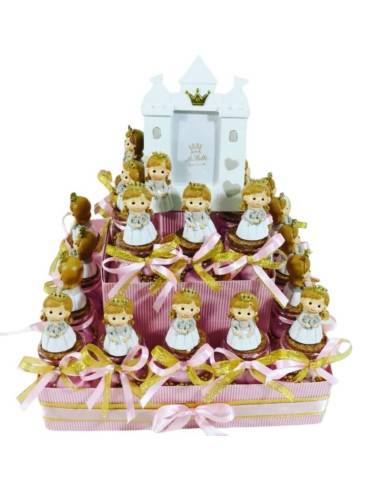 Torta bomboniera principessa barattolo portaconfetti