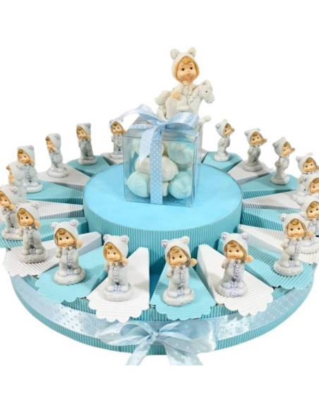 Torta bomboniera  bimbo celeste per nascita Battesimo o compleanno