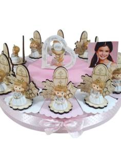 Torta bomboniere Comunione femmina portafoto spedizione inclusa