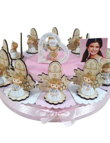 Torta bomboniere Comunione femmina portafoto spedizione inclusa