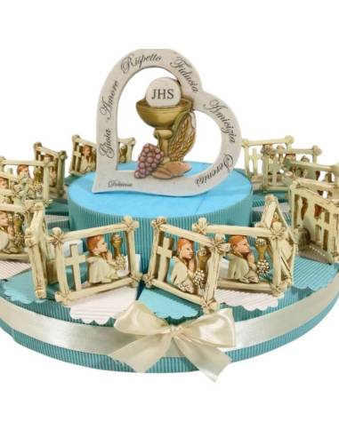 Torta bomboniere Comunione quadretto per maschietto