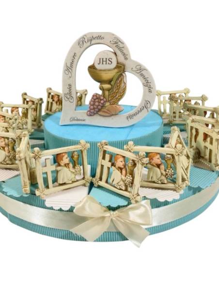 Torta bomboniere Comunione quadretto per maschietto