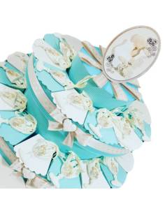 TORTA BOMBONIERA comunione PIGNATELLI con pendente bimbo prima comunione 2