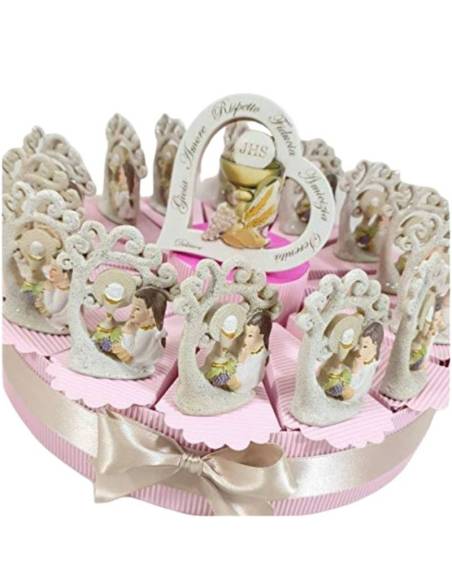 Torta Prima Comunione Albero della Vita con Calice e Ostia JHS per femminuccia