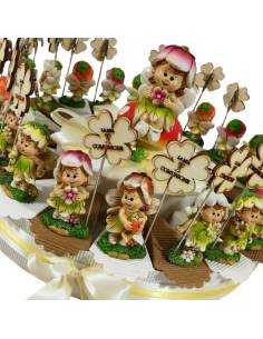 Torta bomboniere Comunione femmina portafoto clip fata 2