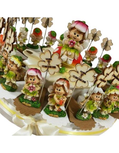Torta bomboniere Comunione femmina portafoto clip fata| Sindy Bomboniere