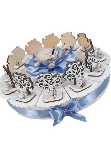 TORTA BOMBONIERE COCCINELLA fiore SPEDIZIONE INCLUSA  bimbo battesimo nascita