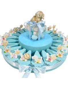 Torta bomboniere nascita battesimo animaletti del prato 2