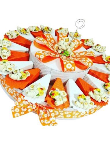 Torta bomboniere elefantini animaletti calamita