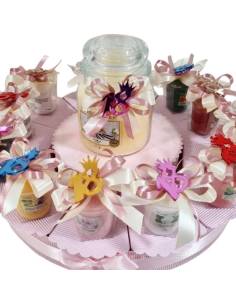 Candele bomboniere Yankee Candle diciottesimo compleanno torta portaconfetti