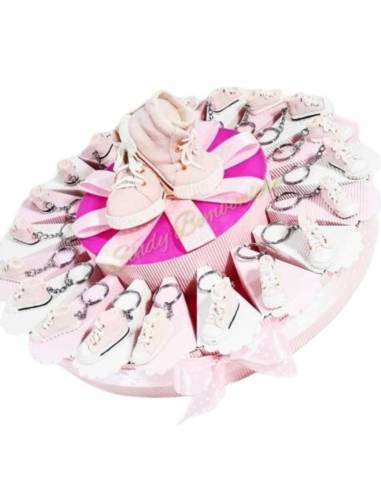 Torta bomboniere diciottesimo compleanno scarpe converse portachiavi