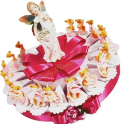 TORTA BOMBONIERA FATINA fata bimba SPEDIZIONE INCLUSA nascita battesimo