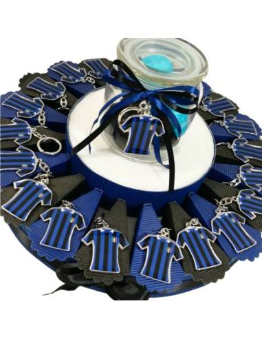 Torta portaconfetti bomboniere inter portachiavi maglietta