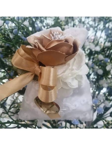Sacchetti confetti matrimonio pizzo e personalizzati