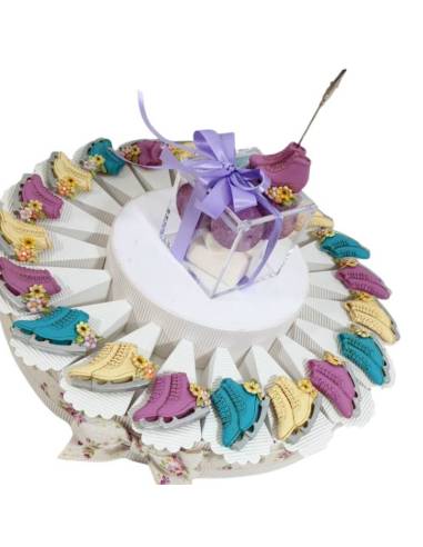 torta bomboniere pattini su ghiaccio calamita