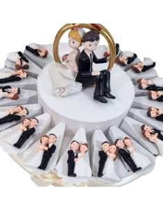 Torta bomboniere matrimonio sposi calamite tutto incluso
