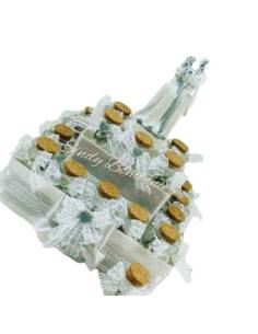 Bomboniere segnaposto torta vasetti ad anfora matrimonio anniversario decorati con nastrino