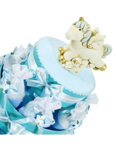 Torta bomboniere unicorno bimbo sacchettini completi