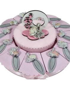 Torta bomboniere Animaletti fermalibro bimba