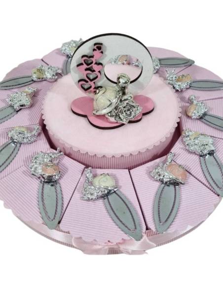 Torta bomboniere Animaletti fermalibro bimba