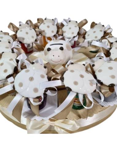 Torta Bomboniere candele profumate Yankee Candle coccinella magnete