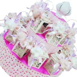 Torta Lanterne in metallo albero della vita con pumi di Grottaglie cresima comunione battesimo