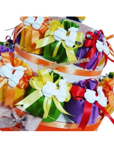 Bomboniere sacchetti gessetti profumati veicoli vespa idea 18 anni, cresima, comunione...