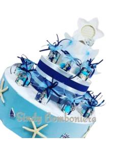 Bomboniere stile mare pendente ad ancora, cavalluccio, timone confezionati