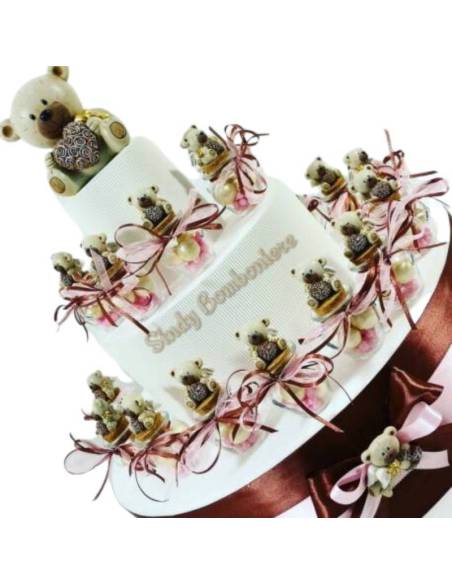 Idee battesimo barattoli vetro orso per bimba