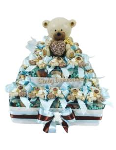 Scatoline plexiglass Battesimo calamita orsetto con ali