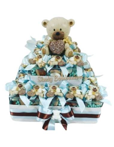 Scatoline plexiglass Battesimo calamita orsetto con ali