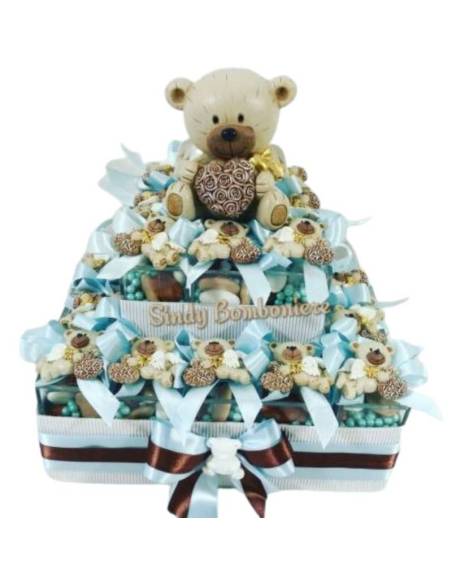 Scatoline plexiglass Battesimo calamita orsetto con ali