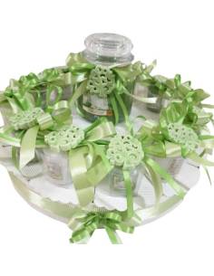 Bomboniere candele profumate albero della vita magnete ceramica