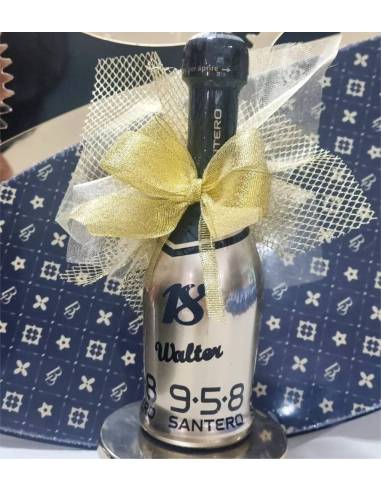 Santero mini spumante bomboniera 590 dorato