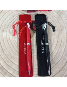 Bomboniere laurea penna rossa o nera con tocco