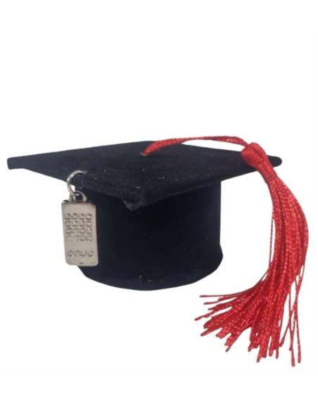Bomboniere laurea economia aziendale tocco velluto nero calcolatrice