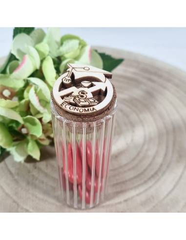 Bomboniere laurea economia economiche provette e confetti