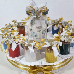 Torta per Prima Comunione Yankee Candle centrale calamite calice