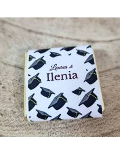 Segnaposto Laurea cioccolatini personalizzati tocchi neri