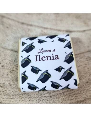 Segnaposto Laurea cioccolatini personalizzati tocchi neri