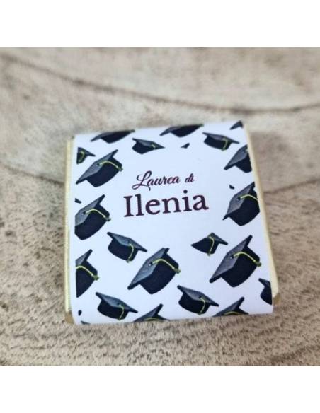 Segnaposto Laurea cioccolatini personalizzati tocchi neri