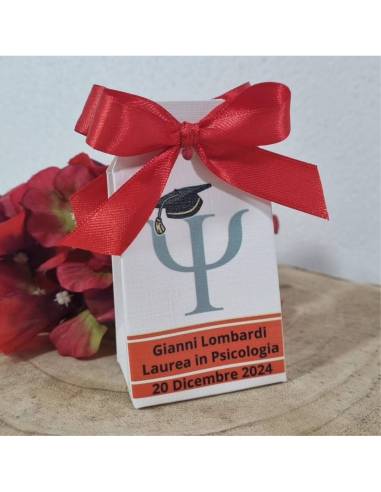 Idee bomboniere laurea psicologia scatoline con psy